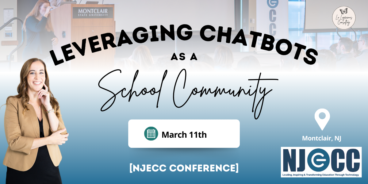 NJECC in Montclair, NJ - Leveraging Chatbots as a School Community